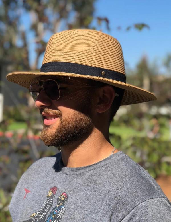【New Size: L-XXL】 Wide Brim Fishing Sun Hat for Men UPF 50+Waterproof  Breathable Safari Hiking Camping Hat for Big/Small Head