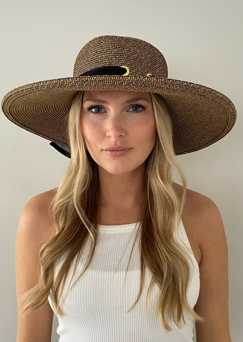 Big Brimmed Sun Hat with Inner Drawstring