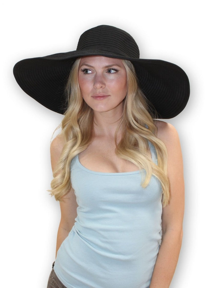 Extra Large Black Floppy Hat Womens
