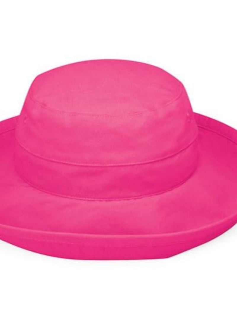Big Brim Packable Hat Womens Pink XL