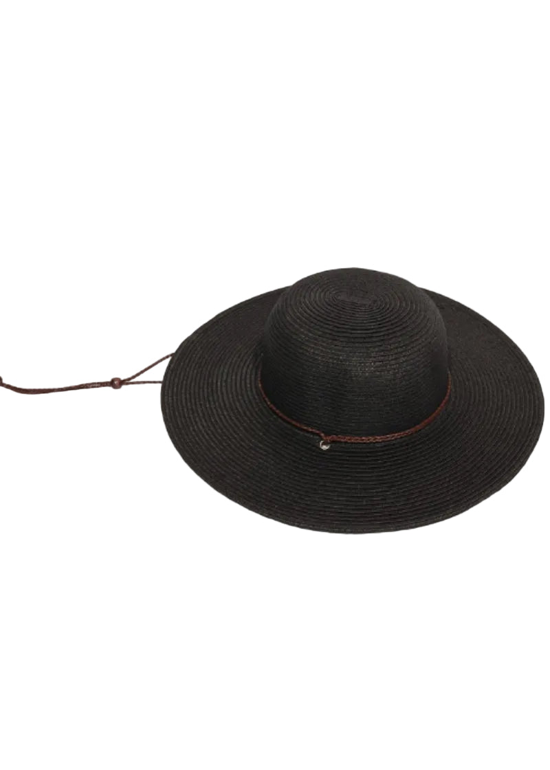 Black Hiking Hat For Women | Gardening Hat | Wide Brim Hat  display picture 1