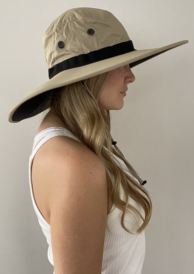Extra Wide Brim Sun Hat For Women With Large Heads