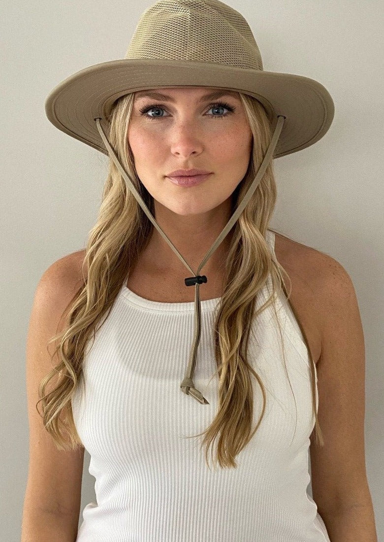 Sport Outdoor Hat For Women With Big Heads Chinstrap