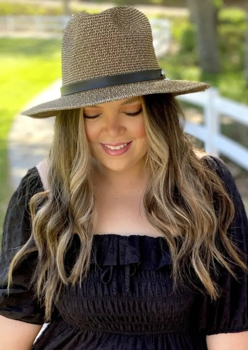 Charlie Fedora Hat Wide Brim Multicolor 2XL From Sungrubbies