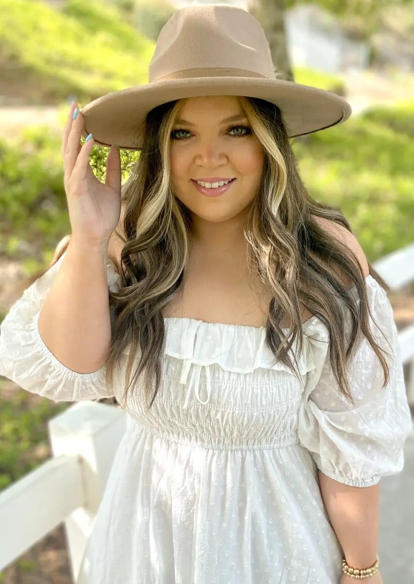 Fedora Hats Womens | Wide Brim Felt Fedora Hat | Felt Sun  display picture 3
