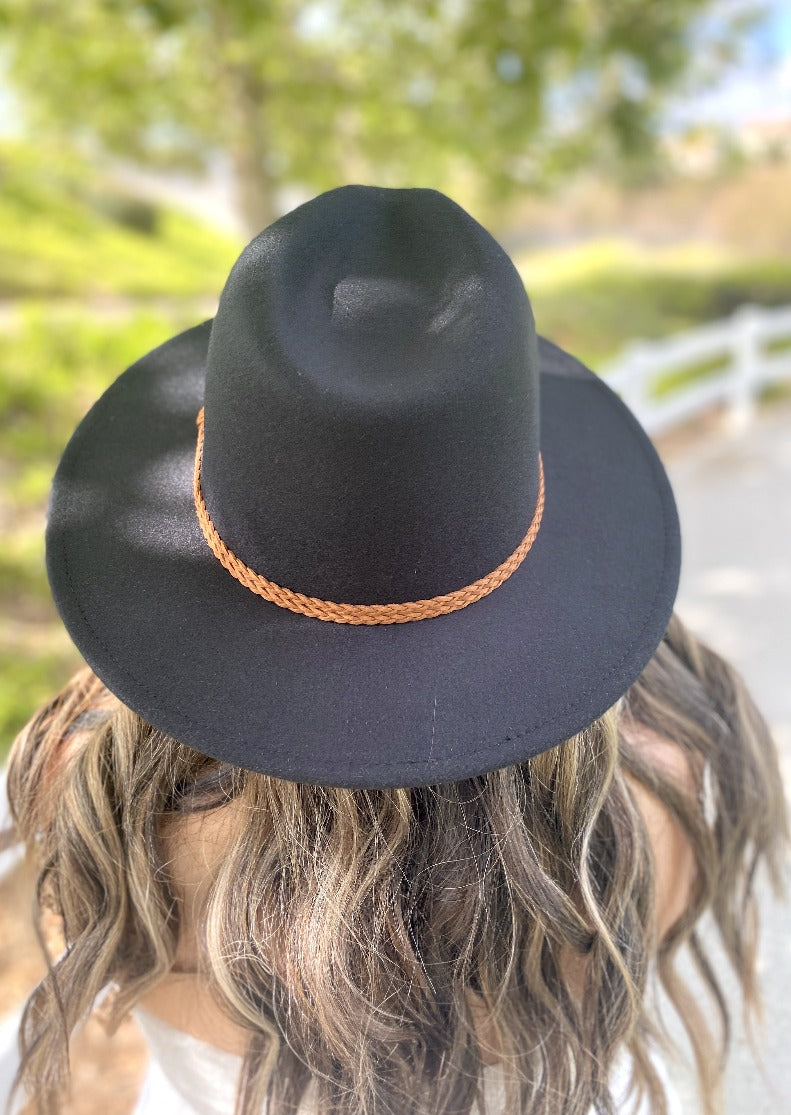 Black Hat For Women Extra Large Polyester Vegan