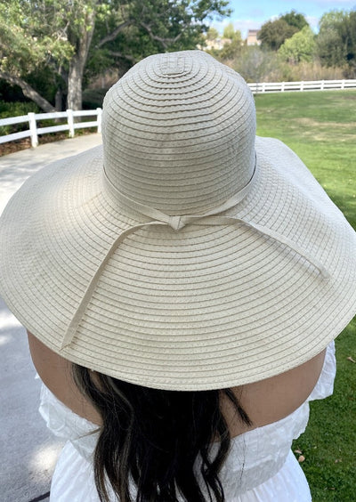 Ribbon Braid Beach Hat Extra Large Brim XL
