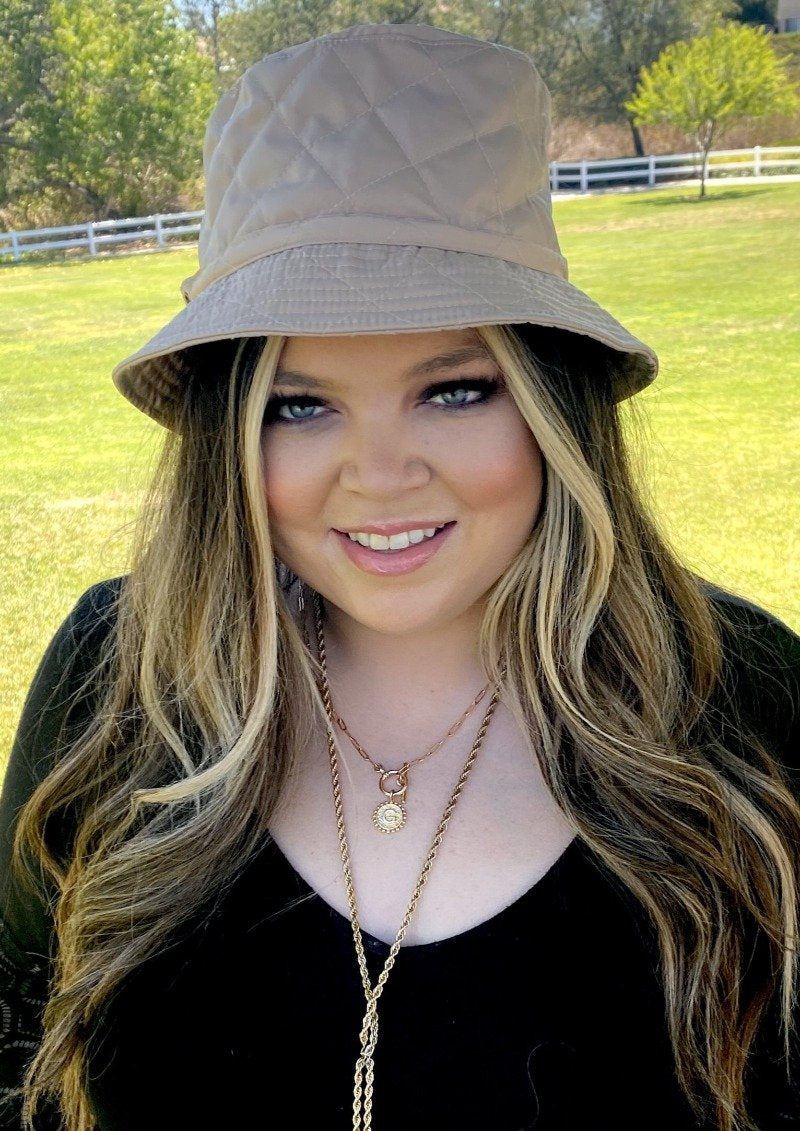 beige Bucket Hat For Women With large Heads