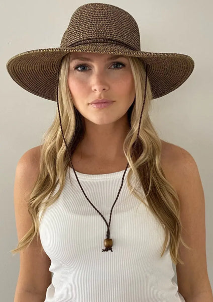 Sungrubbies Outrigger Sun Hat Size Large NWT Beach Hat For Women | Gardening Hat With Chinstrap – Sungrubbies main image 2