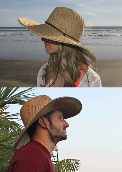 Unisex Foldable Straw Cowboy Hat with Chin Strap for Outdoor Travel Adjustable Straw Cowboy Hat for Men Women, Western Cowgirl  main image 4
