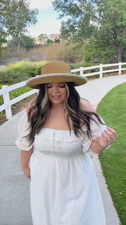 Really Cute Summer Sun/Dress Hat Ribbon Sun Hats With A Maxi Dress For Summer 2020 | Sydne Style main image 4