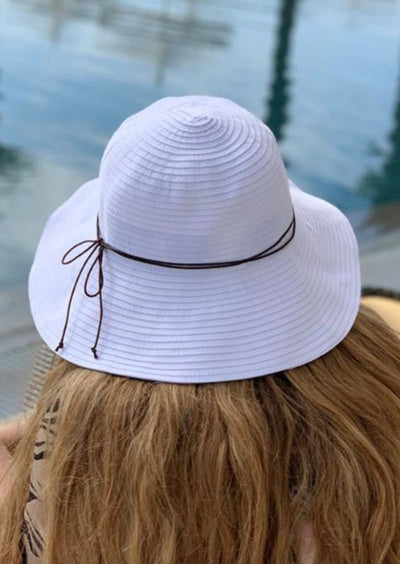 Floppy Beach Summer Hat White