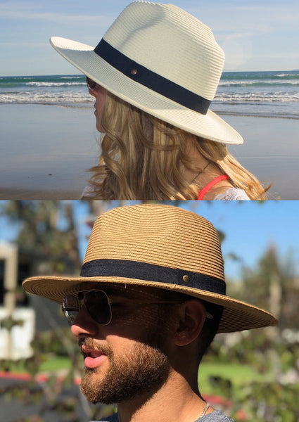 Havana Fedora Hat For Men & Women  Large Head Fedora Hat UPF 50+ –  Sungrubbies
