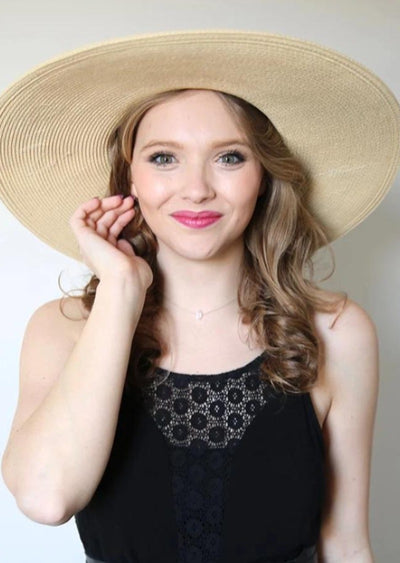 hello Sunshine Large Brim Hat Beach Sun Hat For Women Sungrubbies