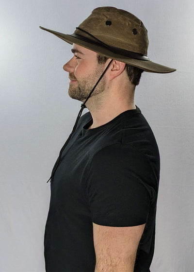 SunHat For Men SPF Hat Breathable Wide Brim Chin Strap