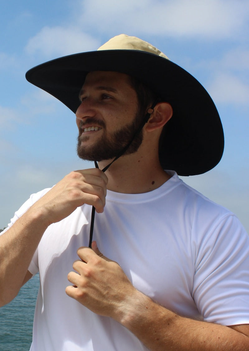 UPF 50 Men Chin Strap Sun Hats -  – Sungrubbies