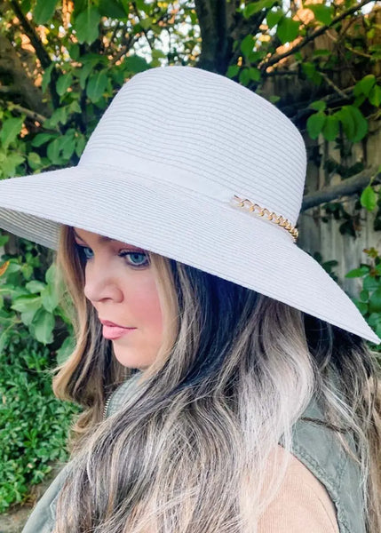美品【THE9SHOP】SUMMER HAT ホワイト Santorini White Summer Hat For Women XLarge | Wide Brim Sun Hat